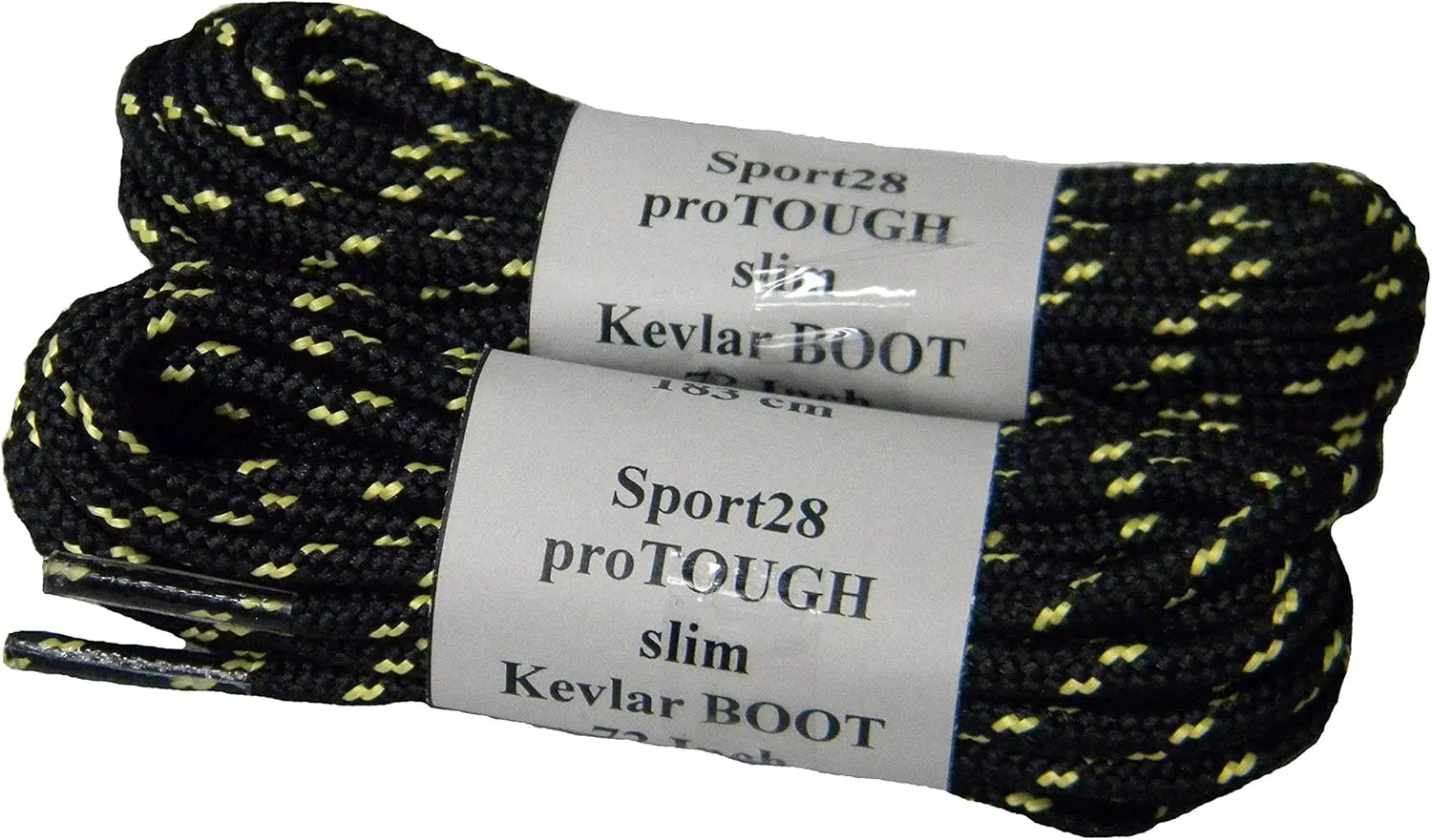 2 Pair Pack - Heavy Duty proTOUGH Slim 4mm Kevlar Reinforced Shoelaces Designed for Smaller Narrow Shoe or Boot Eyelets