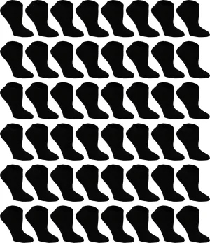 48 Pairs Womens Low Cut Ankle Socks, Comfortable Lightweight Breathable Athletic Bulk Pack Wholesale