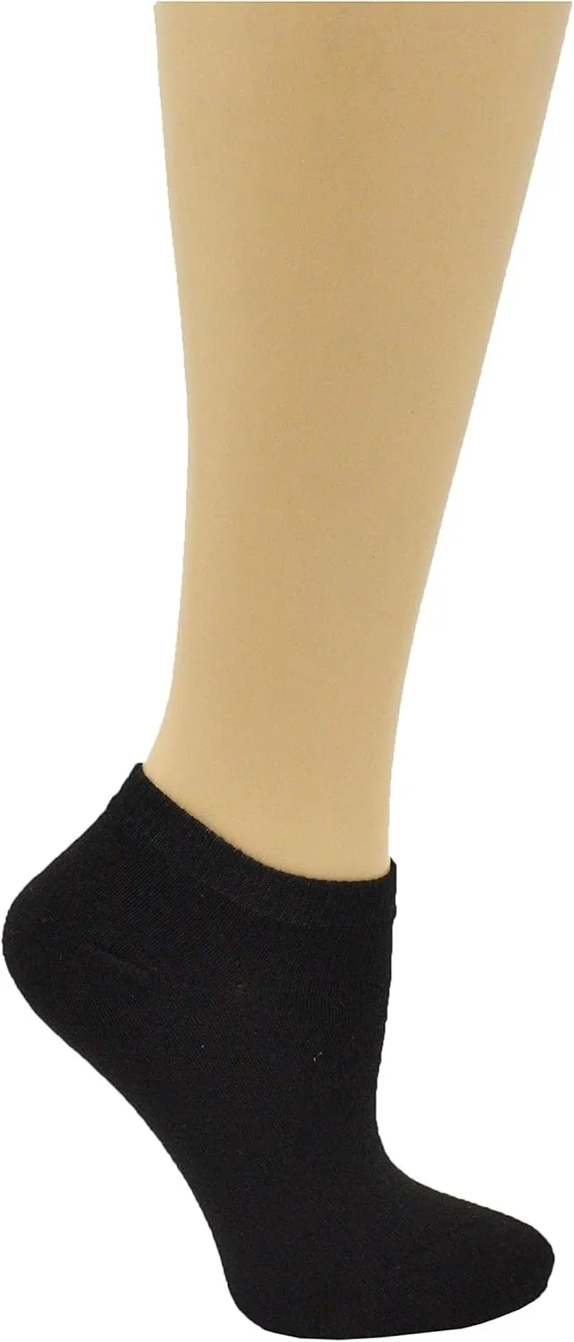 48 Pairs Womens Low Cut Ankle Socks, Comfortable Lightweight Breathable Athletic Bulk Pack Wholesale