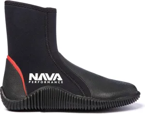 5mm Neoprene Wetsuit Zipped Boots NAVABT02 - Black - Unisex -