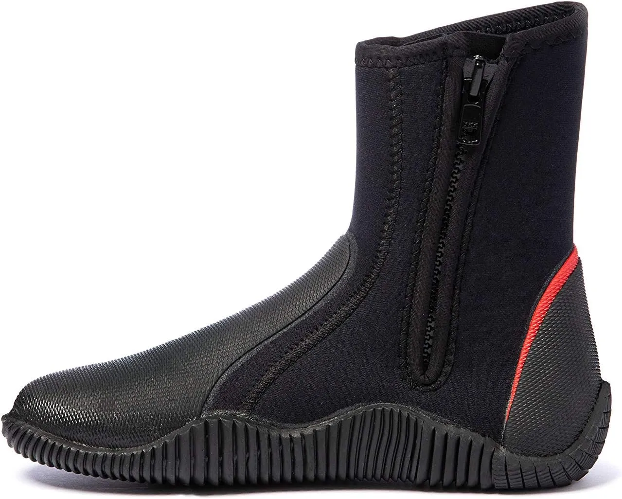 5mm Neoprene Wetsuit Zipped Boots NAVABT02 - Black - Unisex -