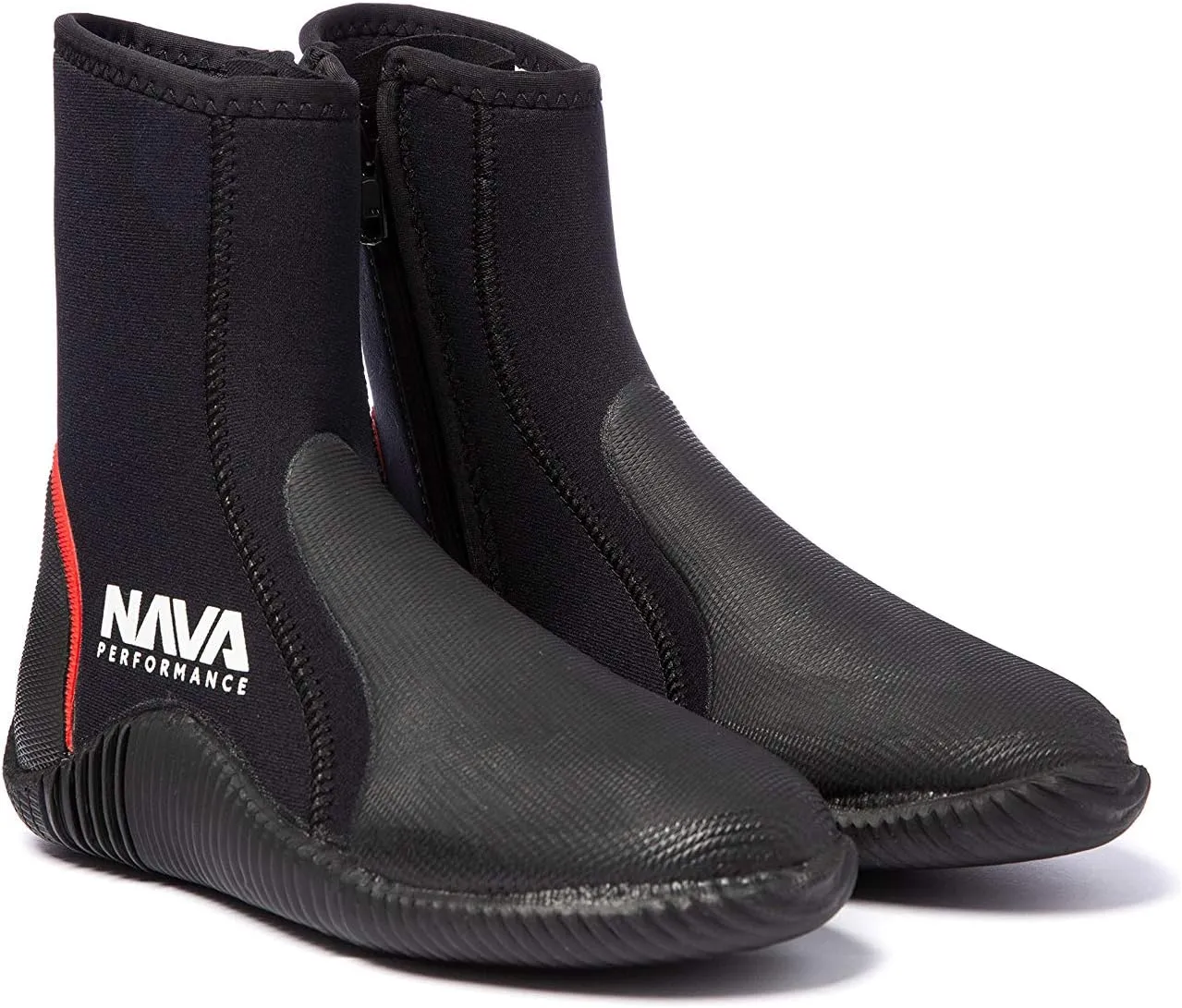5mm Neoprene Wetsuit Zipped Boots NAVABT02 - Black - Unisex -
