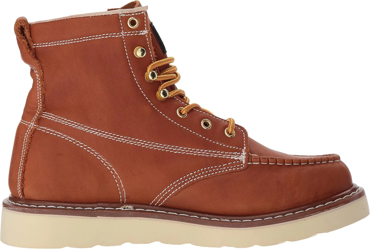 Ad Tec Men's 6" Mud Free Lightweight Farmers Work Boots - Heavy Duty Moc Toe Designed Breathable Pig Lining Shoes