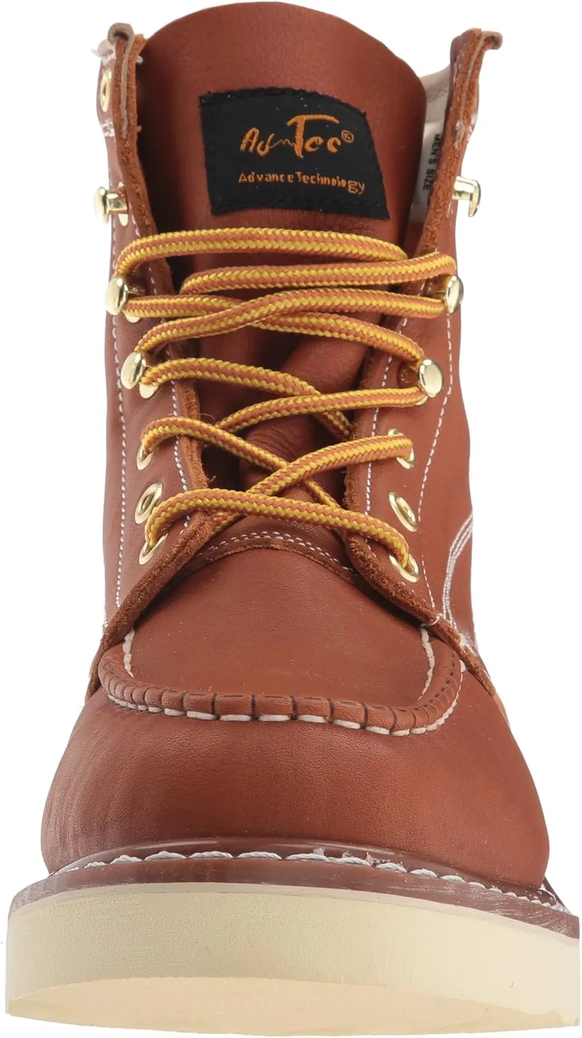 Ad Tec Men's 6" Mud Free Lightweight Farmers Work Boots - Heavy Duty Moc Toe Designed Breathable Pig Lining Shoes