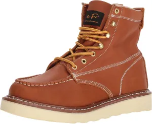 Ad Tec Men's 6" Mud Free Lightweight Farmers Work Boots - Heavy Duty Moc Toe Designed Breathable Pig Lining Shoes