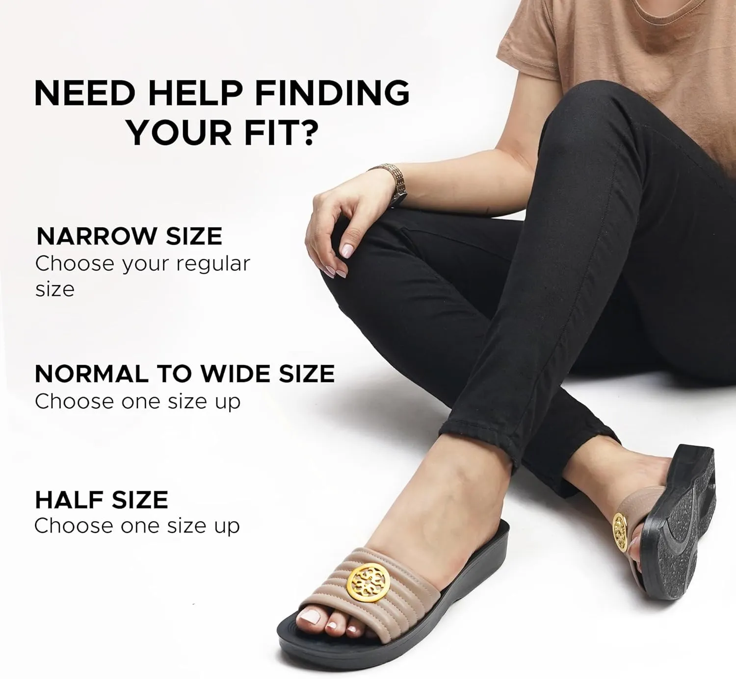 AEROTHOTIC Womens Slides Slip On Recovery Footwear Plantar Fasciitis Slides for Women with Arch Support Yoga Mat Indoor Outdoor Walking Ladies Soft Padded Dressy Non Slip Foodbed Beach Sandals Women