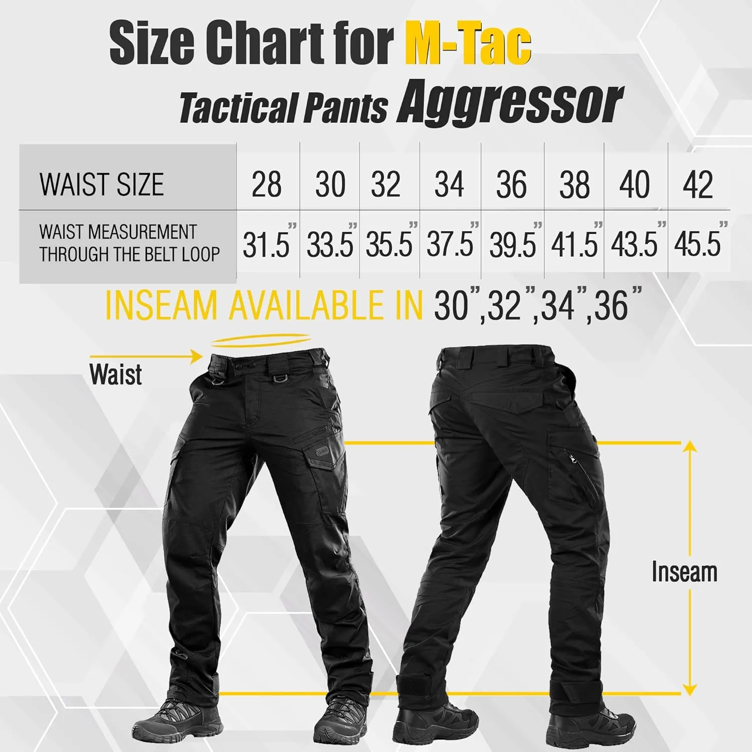 Aggressor Flex - Tactical Pants - Men Cotton with Cargo Pockets