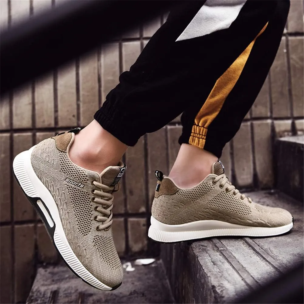 ailishabroy Elevator Sneakers Men Sports Lightweight Casual Shoes with Hidden Flight Lifting Heel for Men Black Blue Gray -2.36 Larger
