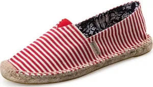 Alexis Leroy Women's Summer Stripe Canvas Flat Espadrilles