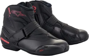 Alpinestars Women's Stella SMX-1 R V2 Boots (39) (BLACK/DIVA PINK)