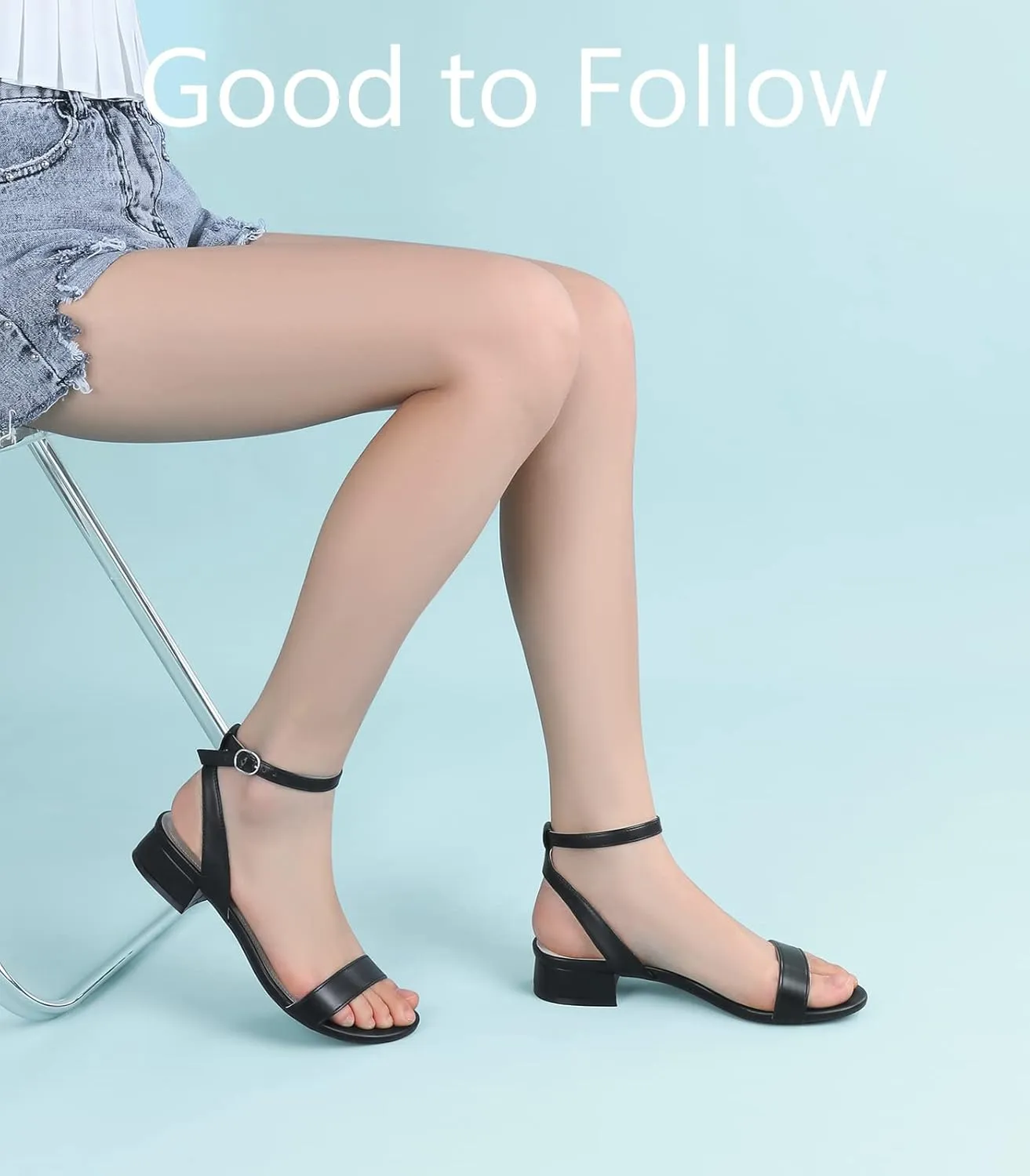 Ankis Black Nude White Red Women Sandals Comfortable Walking Strappy Open Toe Sandals for Women Dressy Summer 1 Inch Low block Heel Flat Adjustable Ankle Strap Wide Available Shoes 2024
