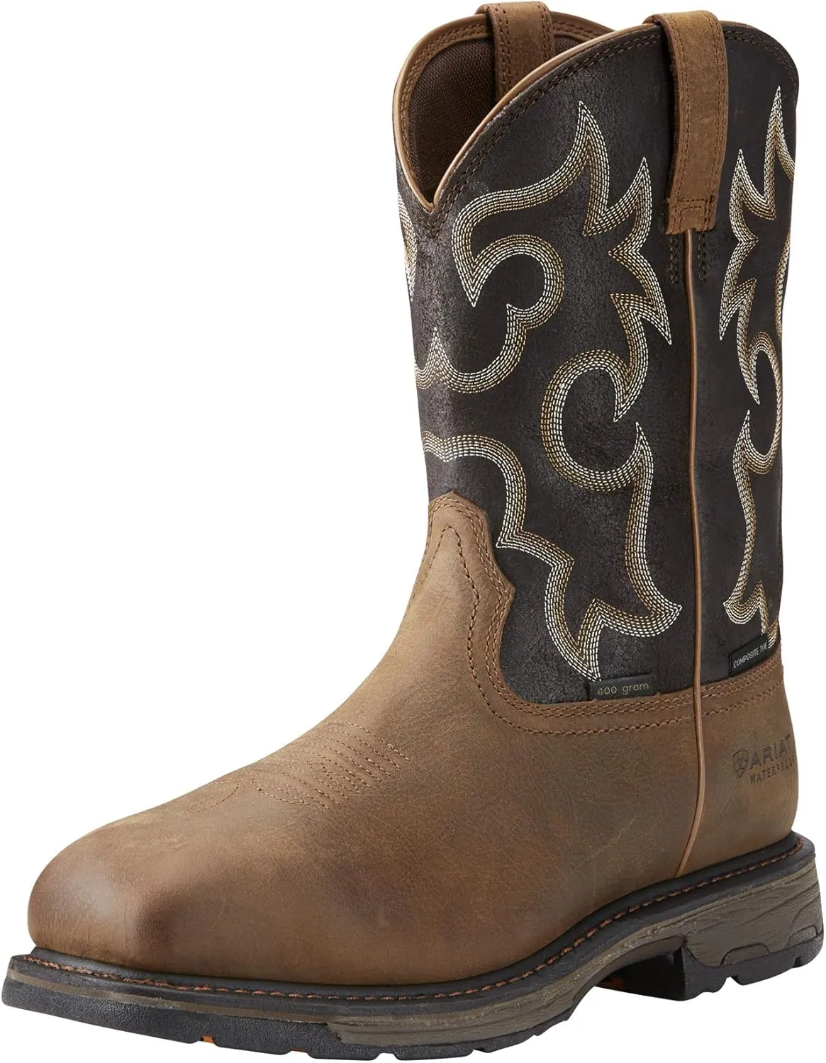 Ariat Men's Workhog Wide Square Toe Waterproof 400g Composite Toe Work Boot