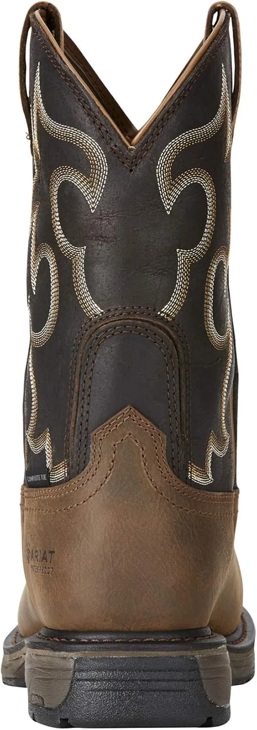 Ariat Men's Workhog Wide Square Toe Waterproof 400g Composite Toe Work Boot