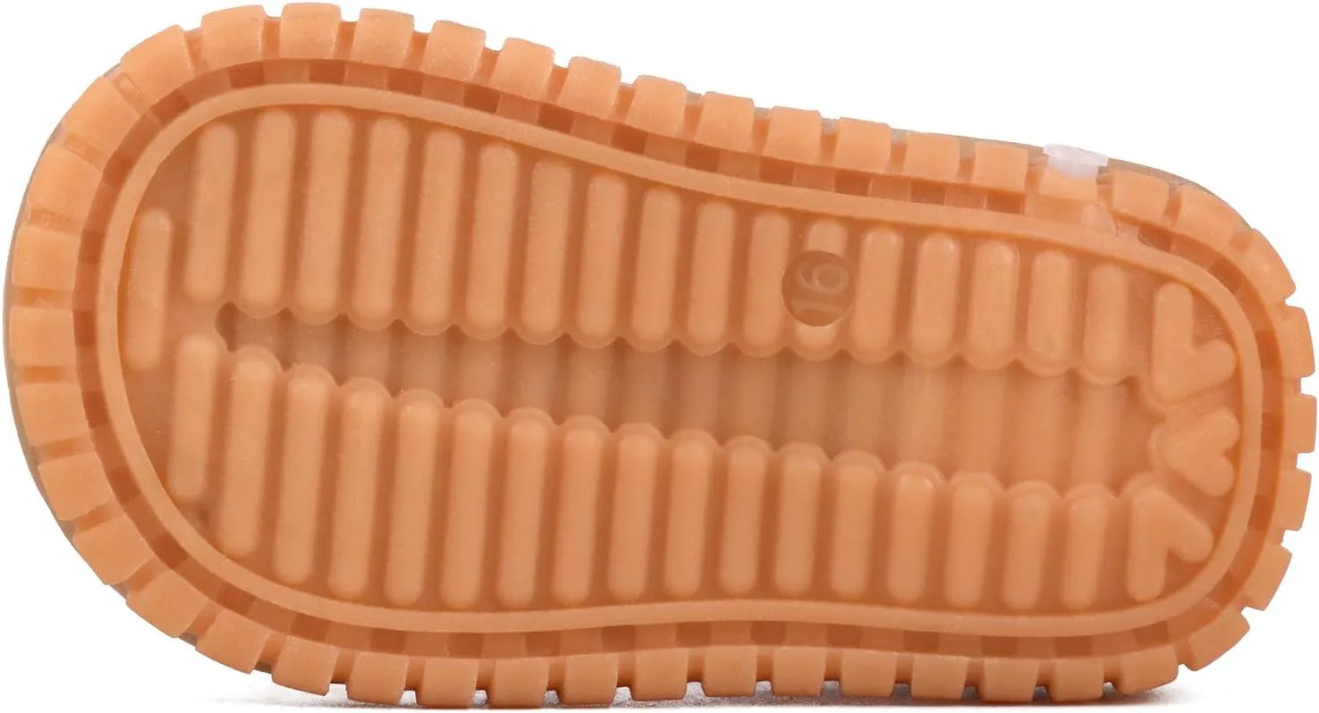 Baby Boys Girls Squeaky Sandals Summer Closed-Toe Anti-Slip Premium Rubber Sole Toddler First Walkers Shoes
