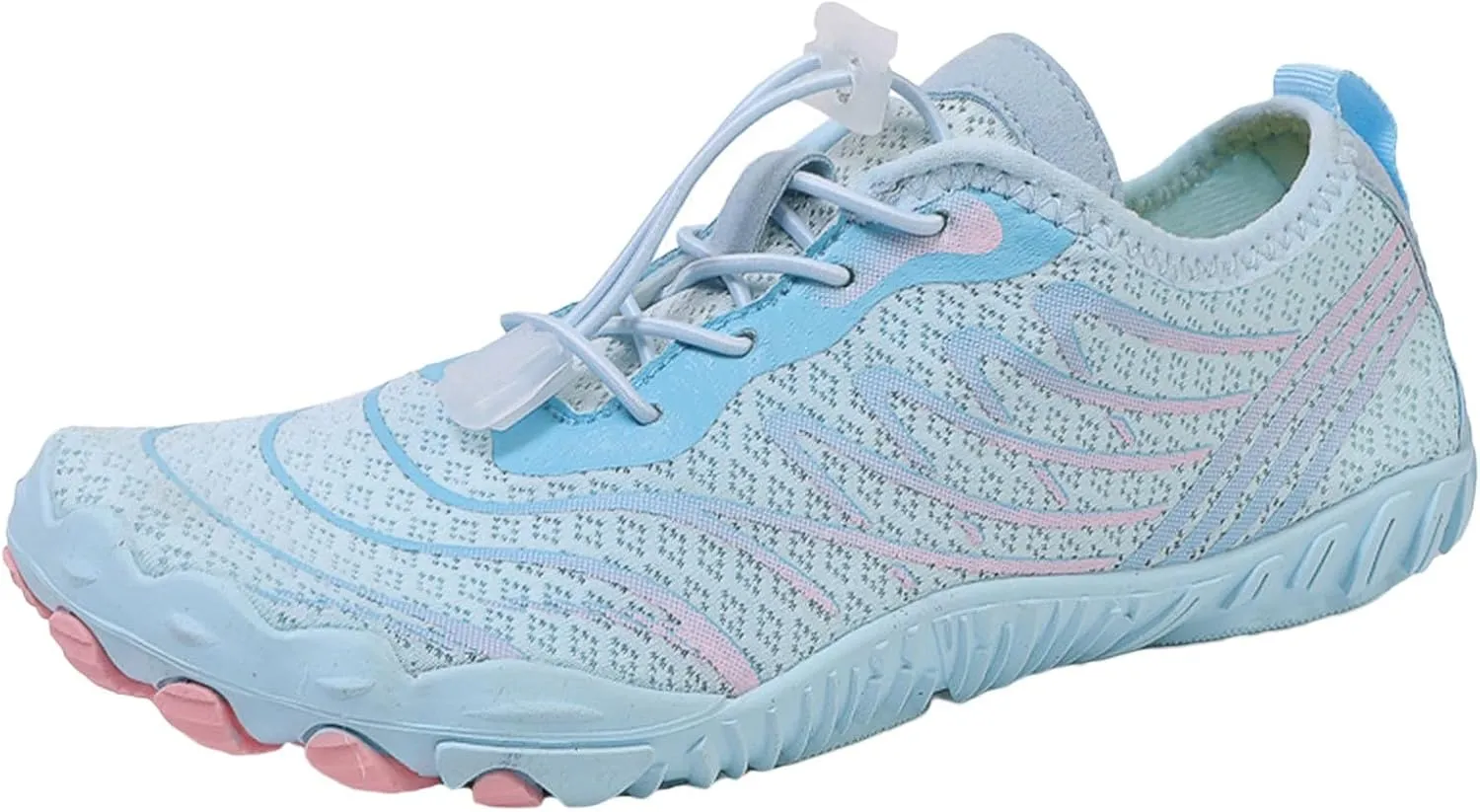 Barefoot Shoes Unisex Couples Breathable Wide Toe Non Slip Quick Drying Water Footwear Lightweight Breathable Comfy Beach Shoes for Men Women Summer Hiking Sneakers Thick Sole Indoor Yoga Sports Shoe