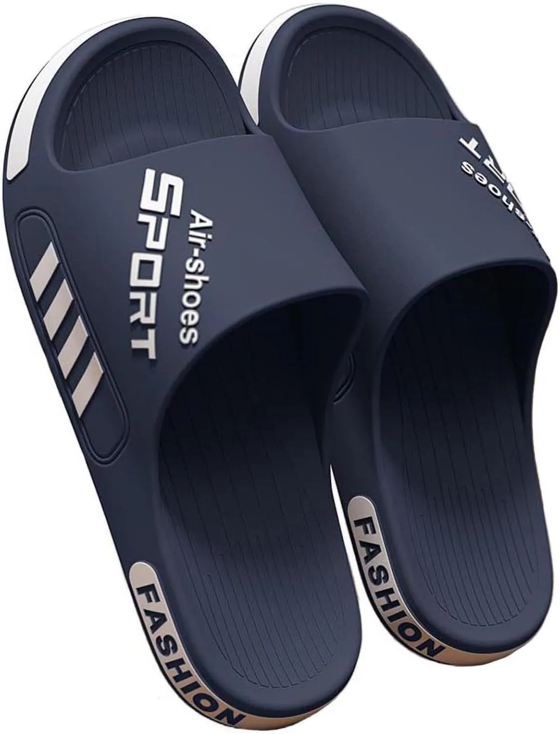 Beach Pool Slides Sandals for Men,Bathroom Shower Shoes,Couple Slides Slippers Outdoor Indoor,Home House Slide Sandals