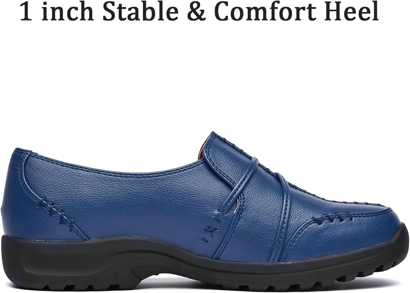 BGSTGUDS Women's Wide Loafers Shoes Wide Toe Box Dress Shoes Trendy Slip on Casual Penny Loafers