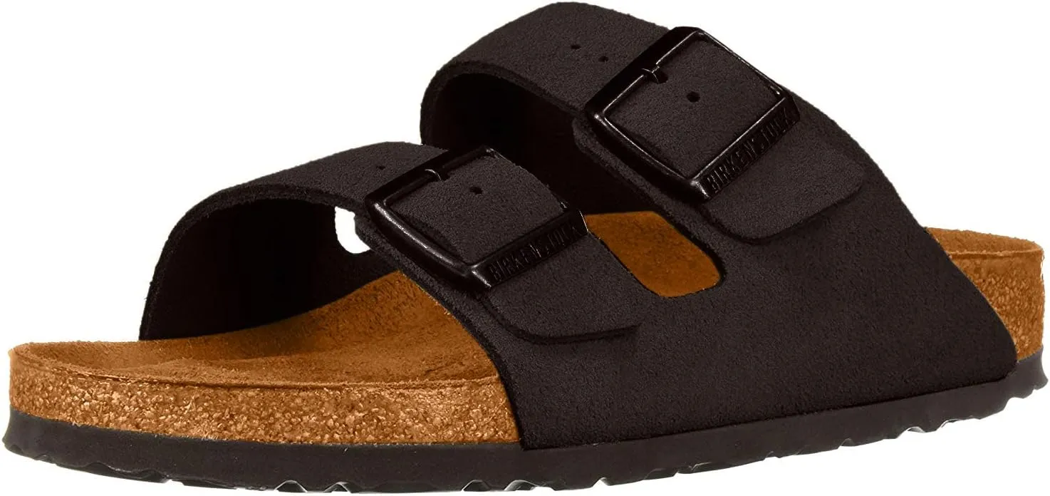 Birkenstock Men's Arizona Soft Footbed Sandals, Black, 8 Medium US