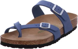 Birkenstock Unisex Mayari Synthetic Leather Soft Birki Vegan Elemental Blue Sandals 8 W / 6 M US