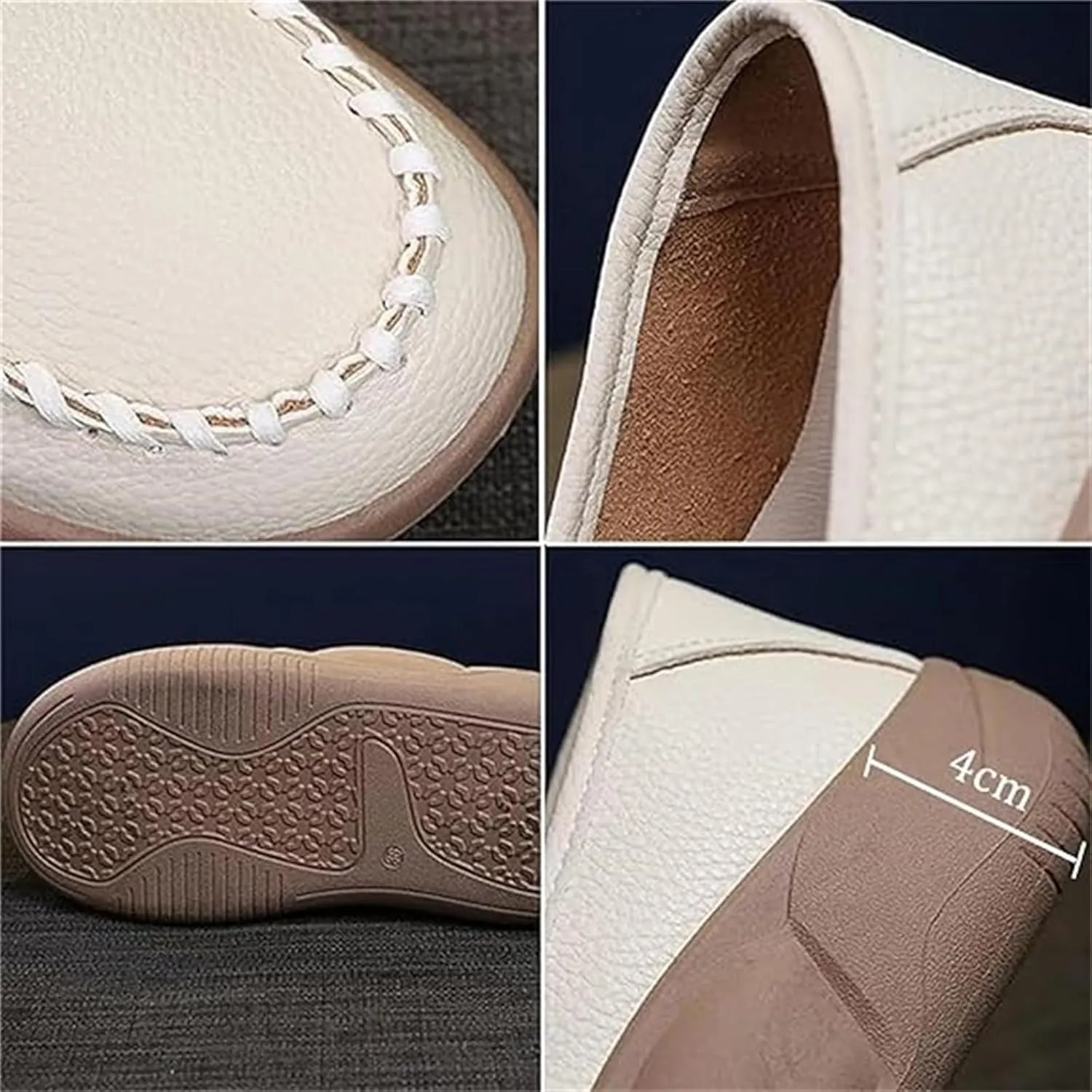 Biscalo Loafers for Women, Lurebest Shoes for Women, Soft-Soled Pure Cowhide Corrective Loafers