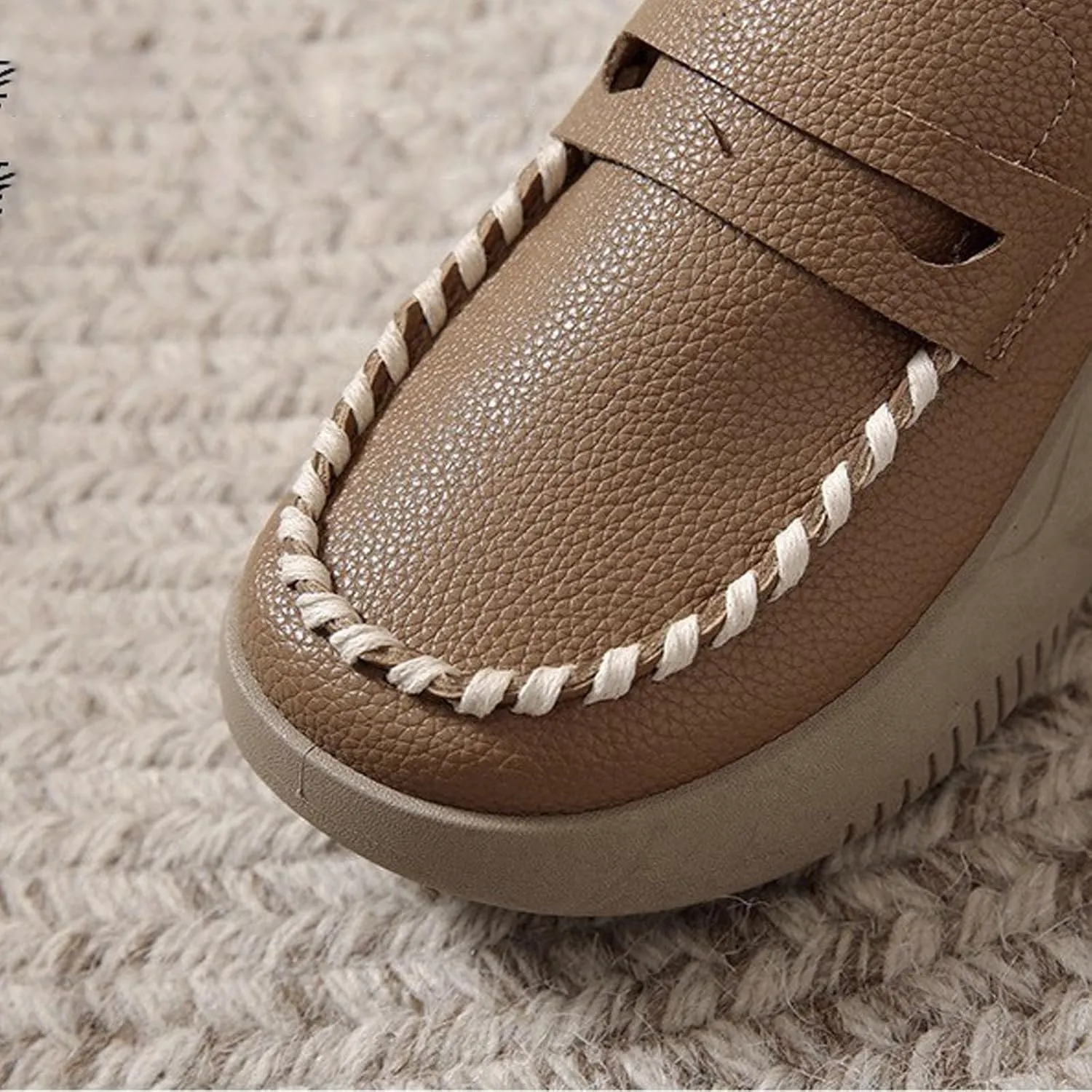 Biscalo Loafers for Women, Lurebest Shoes for Women, Soft-Soled Pure Cowhide Corrective Loafers