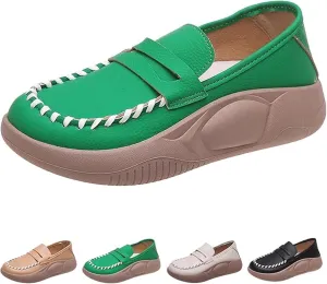 Biscalo Loafers for Women, Lurebest Shoes for Women, Soft-Soled Pure Cowhide Corrective Loafers