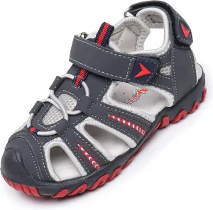 Blikcon Boys Girls Sandals Close Toe Outdoor Soft Sole Summer Sandals (Toddler/Little Kid)