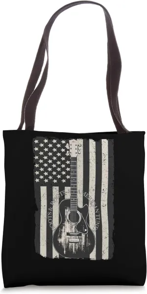 Boots & Roots & American Tunes: A Rustic Country Tribute Tote Bag