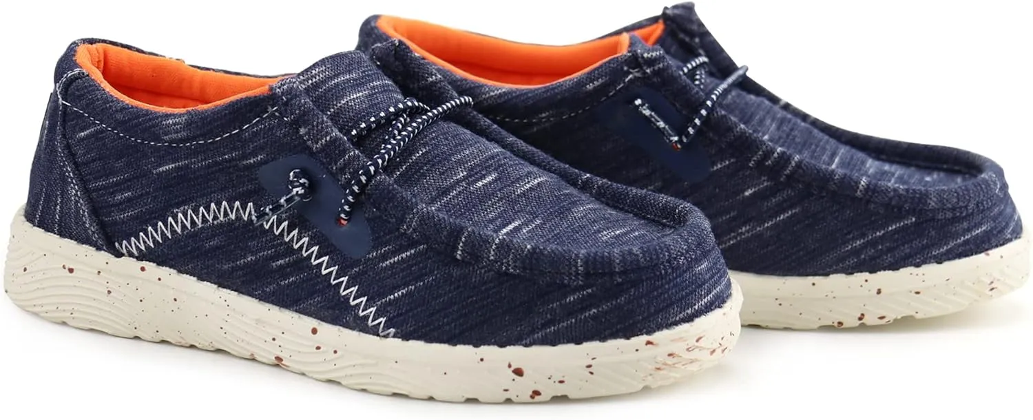 brooman Kids Loafers Boys Slip on Canvas Shoes Girls School Shoes