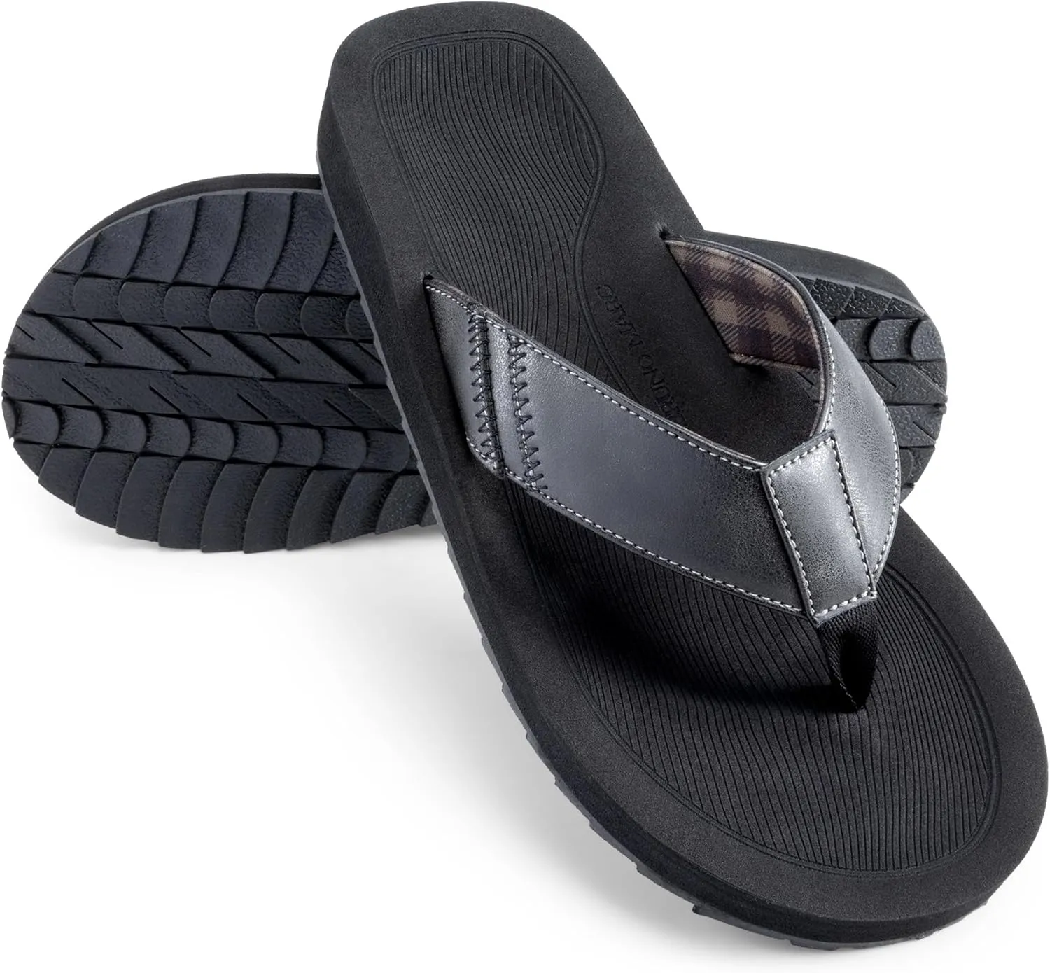 Bruno Marc Men's Beach Flip Flops Thong Sandals Lightweight Soft & Supportive Footbed Summer Shoes