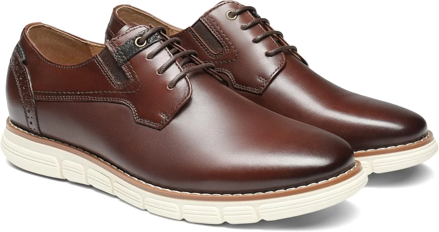Bruno Marc Men's Crossflex Oxford Dress Sneakers Casual Leather Dress Shoes