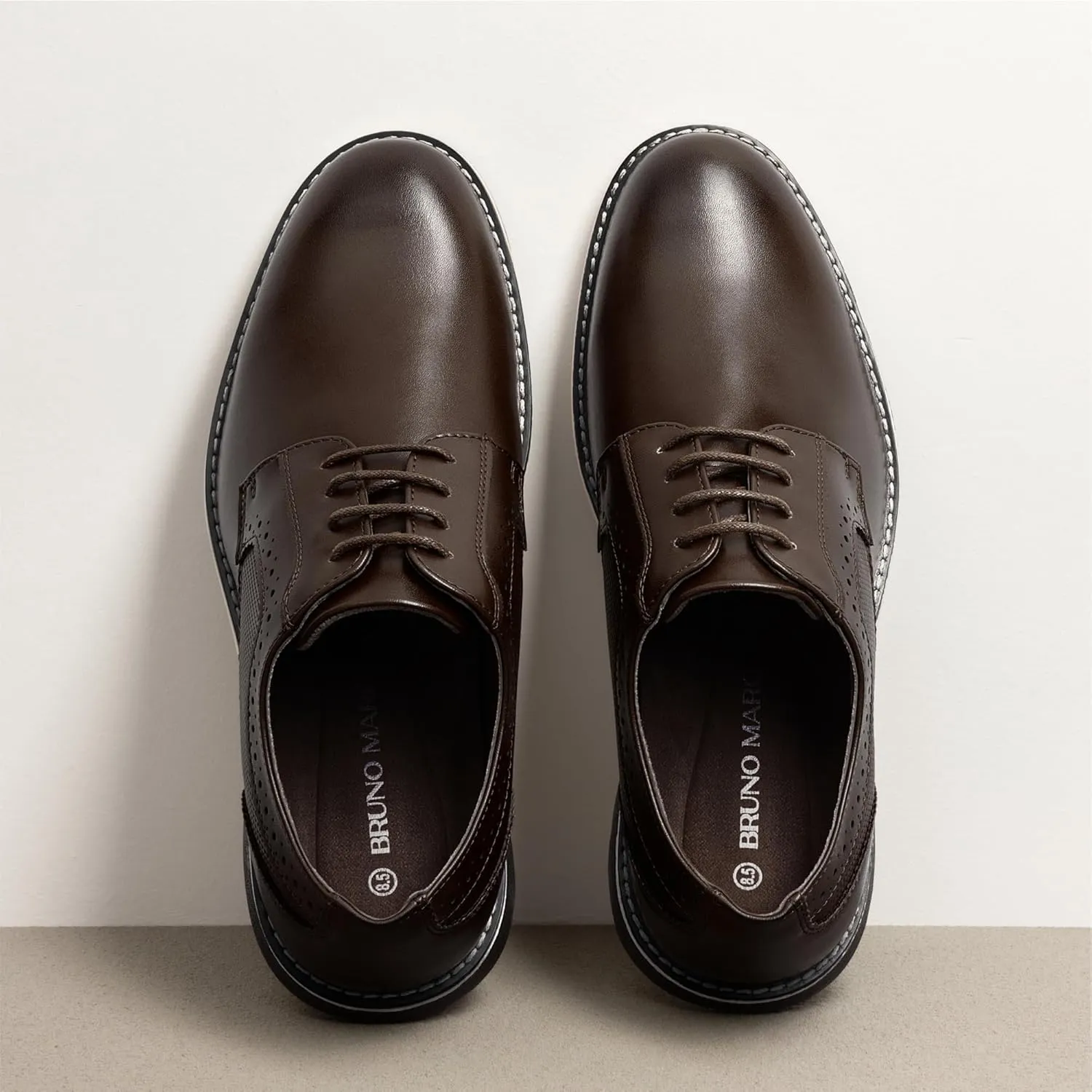 Bruno Marc Men's Plain Toe Oxford Shoes Business Formal Derby Dress Sneakers Crossflex GentEdge