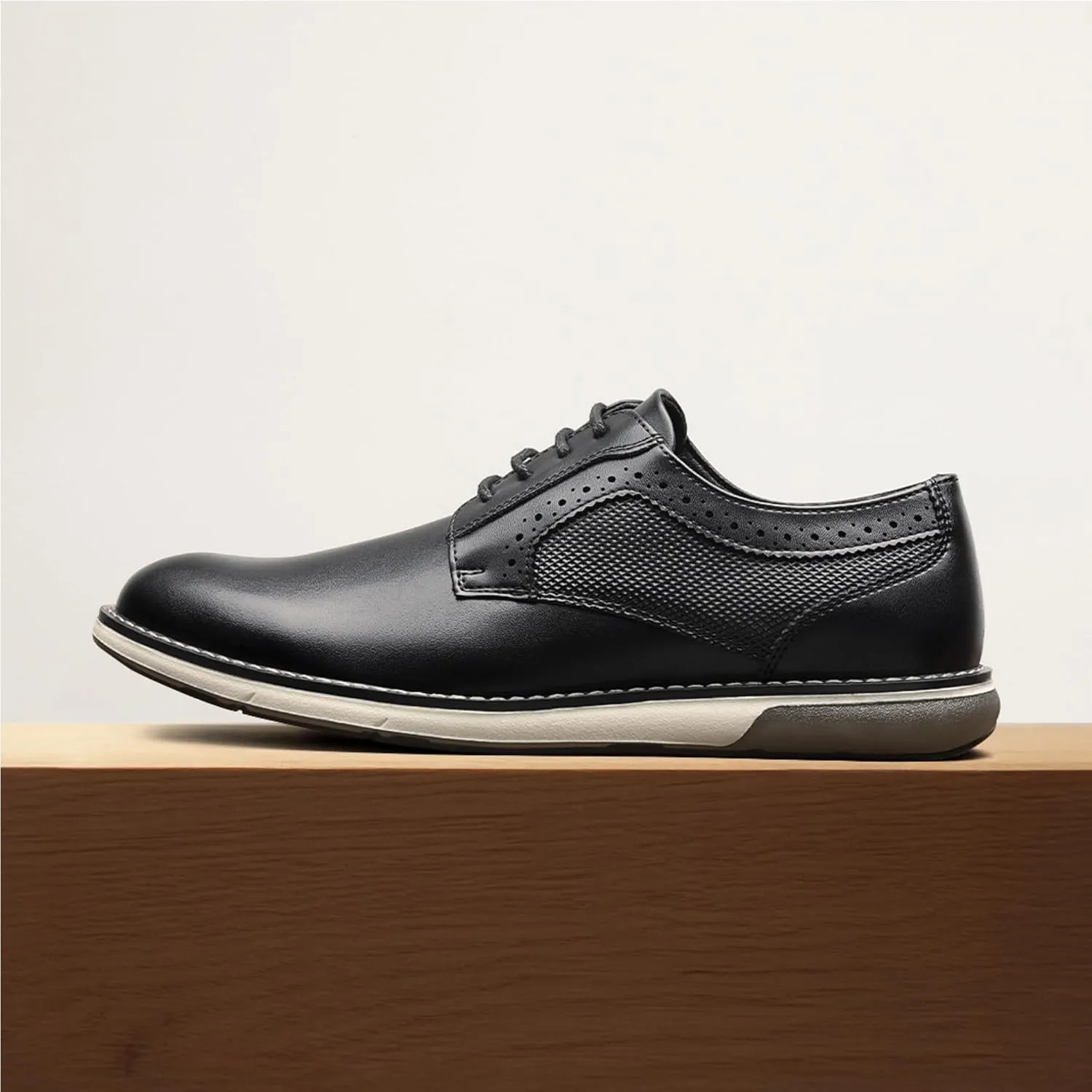 Bruno Marc Men's Plain Toe Oxford Shoes Business Formal Derby Dress Sneakers Crossflex GentEdge
