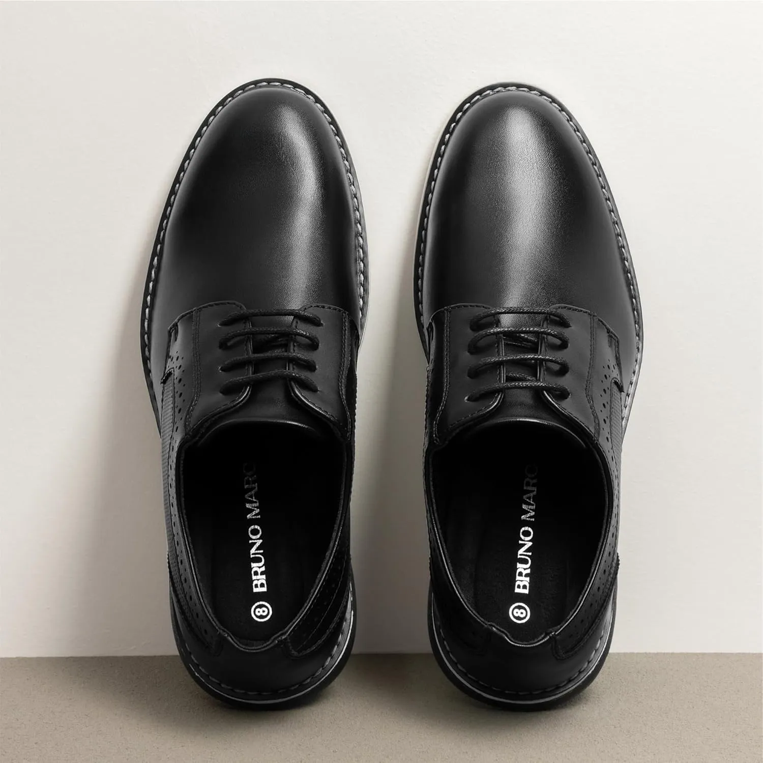 Bruno Marc Men's Plain Toe Oxford Shoes Business Formal Derby Dress Sneakers Crossflex GentEdge