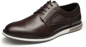 Bruno Marc Men's Plain Toe Oxford Shoes Business Formal Derby Dress Sneakers Crossflex GentEdge