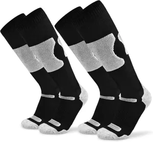 Busy Socks Merino Wool Ski Socks for Men Women, Winter Warm Socks for Skiing, Snowboarding, Outdoor Sports Cold Weather