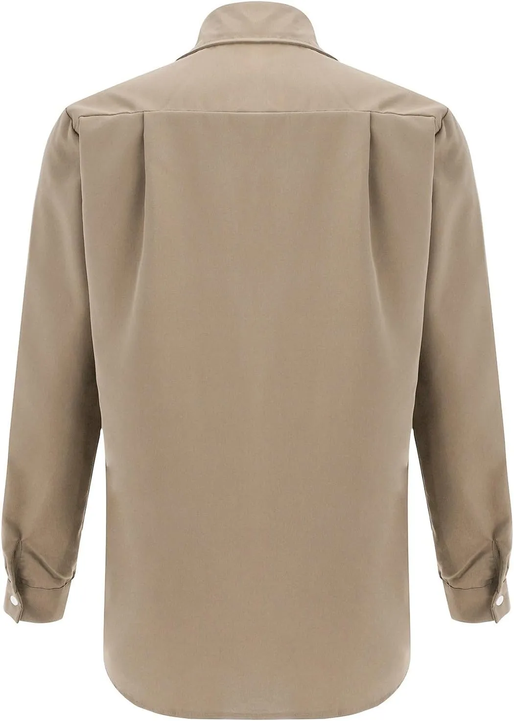 Button Down Shirt for Men Fashion Solid Lapel Long Sleeve Dress Shirts Casual Heavywegiht Untucked Blouse with Pocket