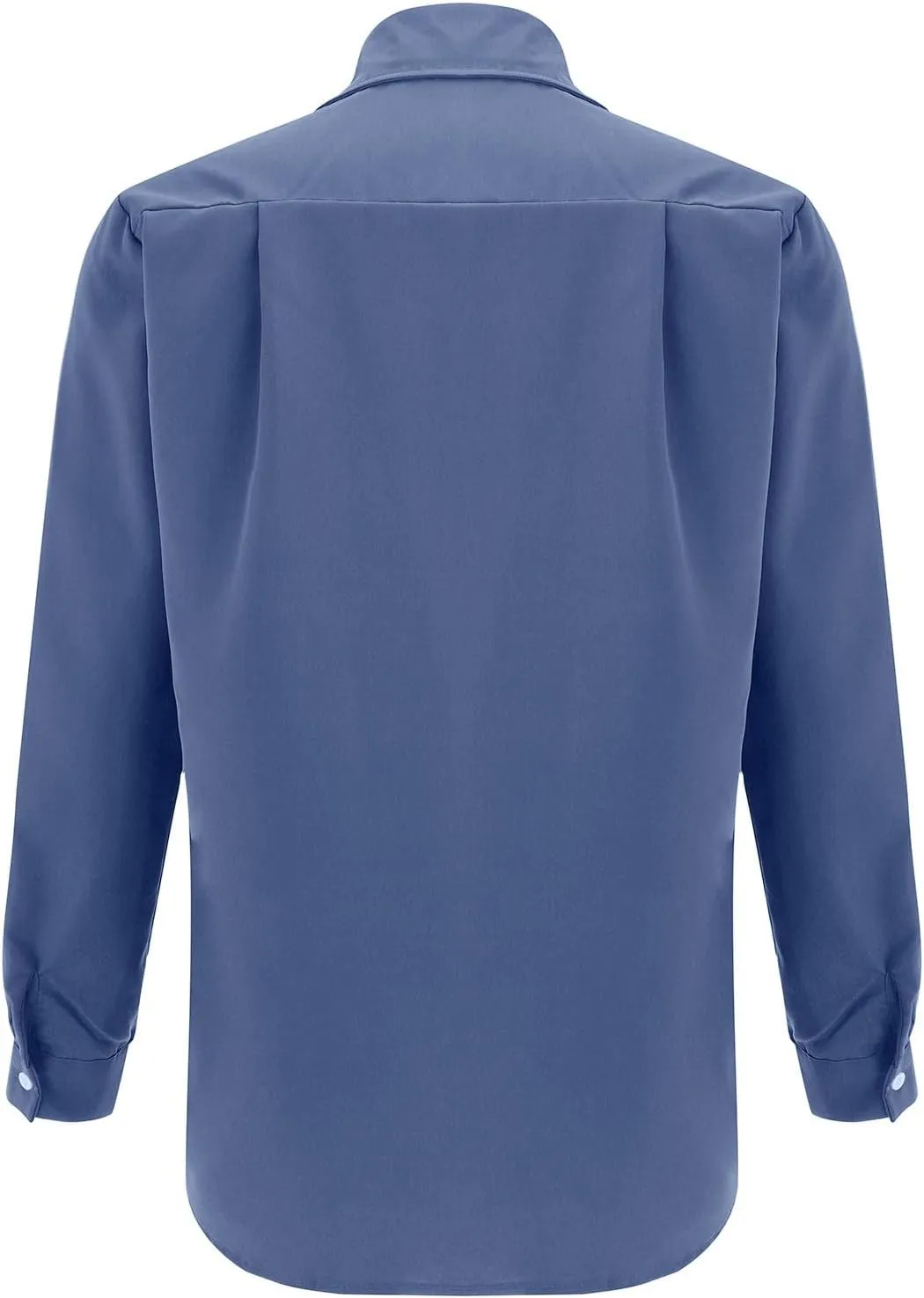 Button Down Shirt for Men Fashion Solid Lapel Long Sleeve Dress Shirts Casual Heavywegiht Untucked Blouse with Pocket