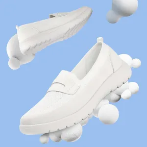 Buyrew Loafers for Women Comfort Slip On Walking Shoes Knit Dressy Comfortable Business Casual Work Flats