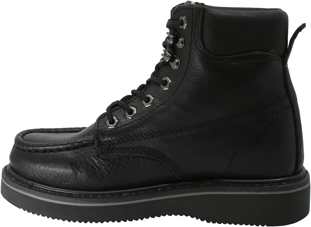 Cactus Men's 71622M 6" Full Grain Leather Polyurethane (PU) Outsole Moc-Toe Work Boots