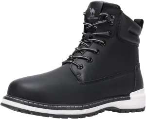 CAMEL CROWN Work Boots for Men Water-Resistant Soft Toe Non Slip, Comfortable Insulated Industrial Construction Boots