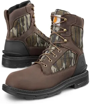 Carhartt Ironwood Waterproof Work Boots for Men - 8-inch, Reinforced Oil-Tanned Leather with Breathable Membrane, EH & Slip-Resistant Outsoles