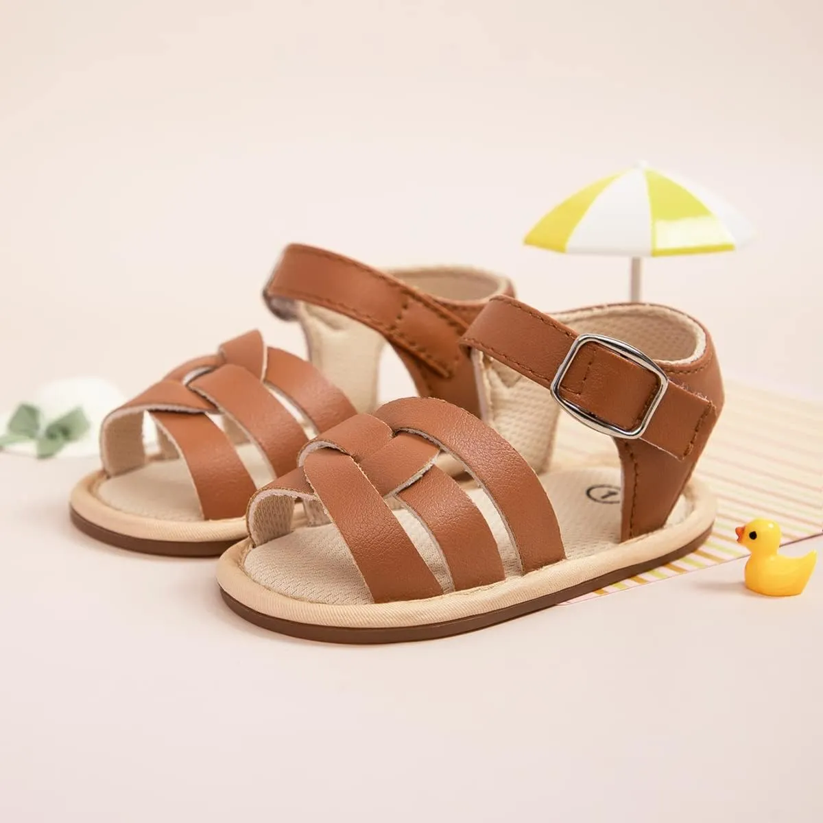 CENCIRILY Infant Baby Girls Boys Sandals Summer Beach Outdoor Bowknot Soft Rubber Sole Toddler Princess Dress Flats Walking Shoes