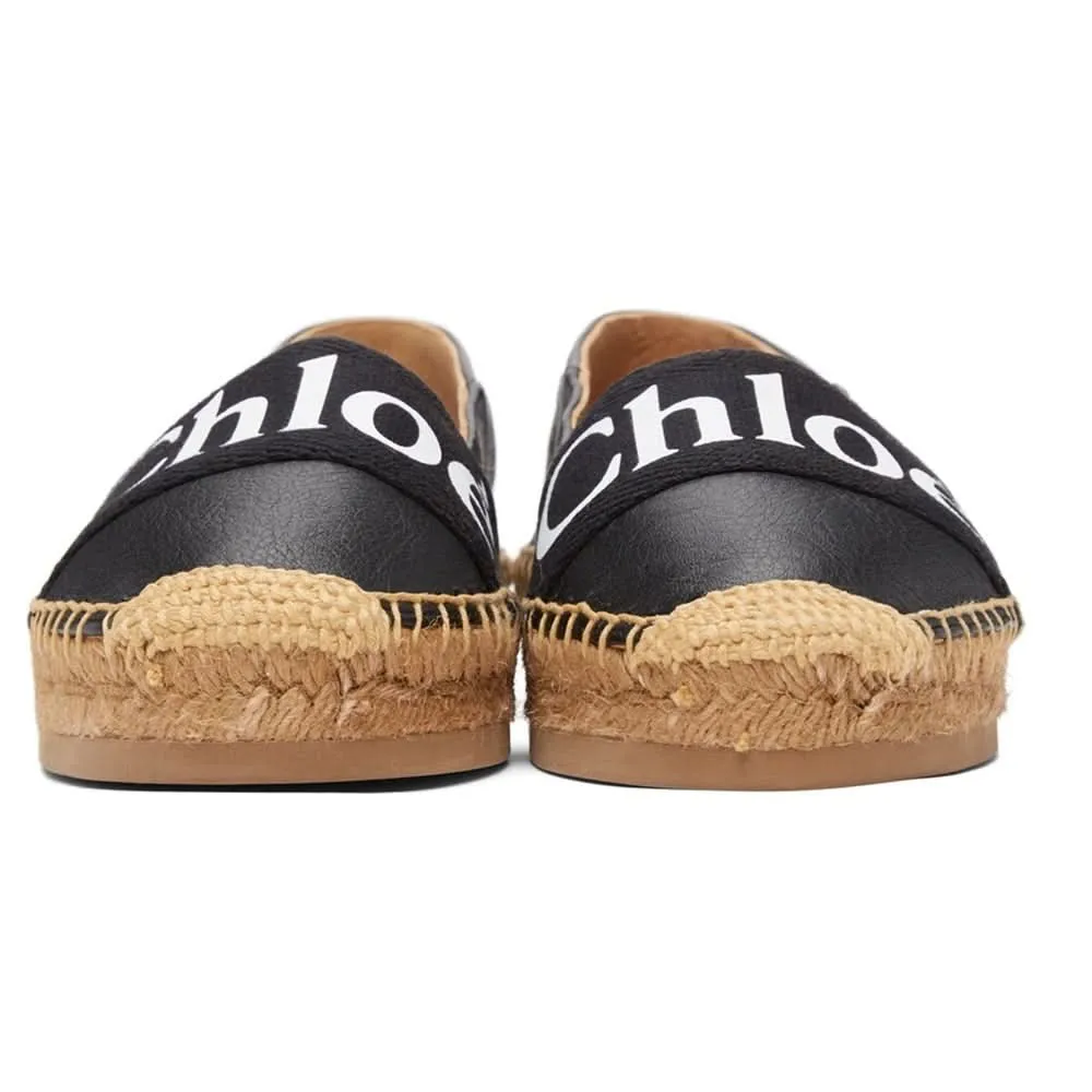 CHLOÉ Black Woody Espadrilles