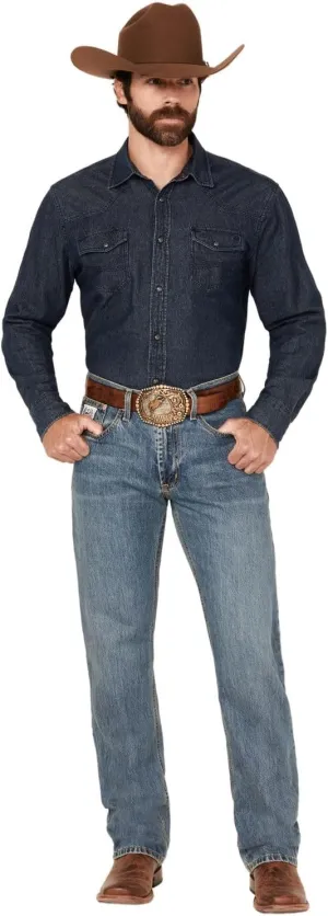 Cinch Men's Jeans White Label Relaxed Fit Medium Stonewash Light Stone 34W x 36L US