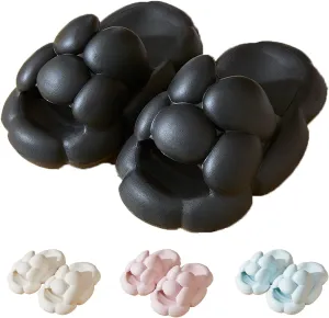 Cloud Bubble Slippers for Women and Men, Non-Slip Quick Drying Bathroom Sandals, Cushion Thick Sole Cloudies Slides for Indoor and Outdoor
