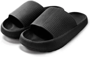 Cloud Slides For Women And Men - Comfy Non Slip Indoors Slippers For Shower Spa Pool College Outdoors Slides - Soft And Cozy Open Toe House Sandals Thick Soles