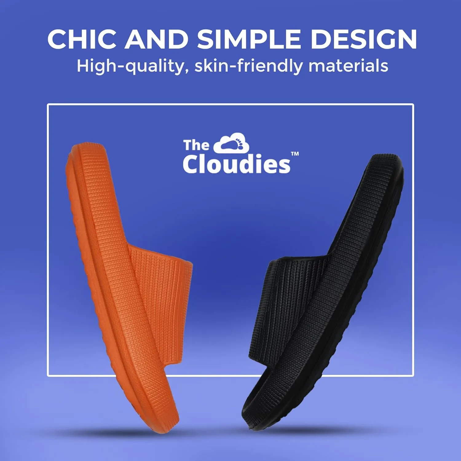 Cloud Slides For Women And Men - Comfy Non Slip Indoors Slippers For Shower Spa Pool College Outdoors Slides - Soft And Cozy Open Toe House Sandals Thick Soles