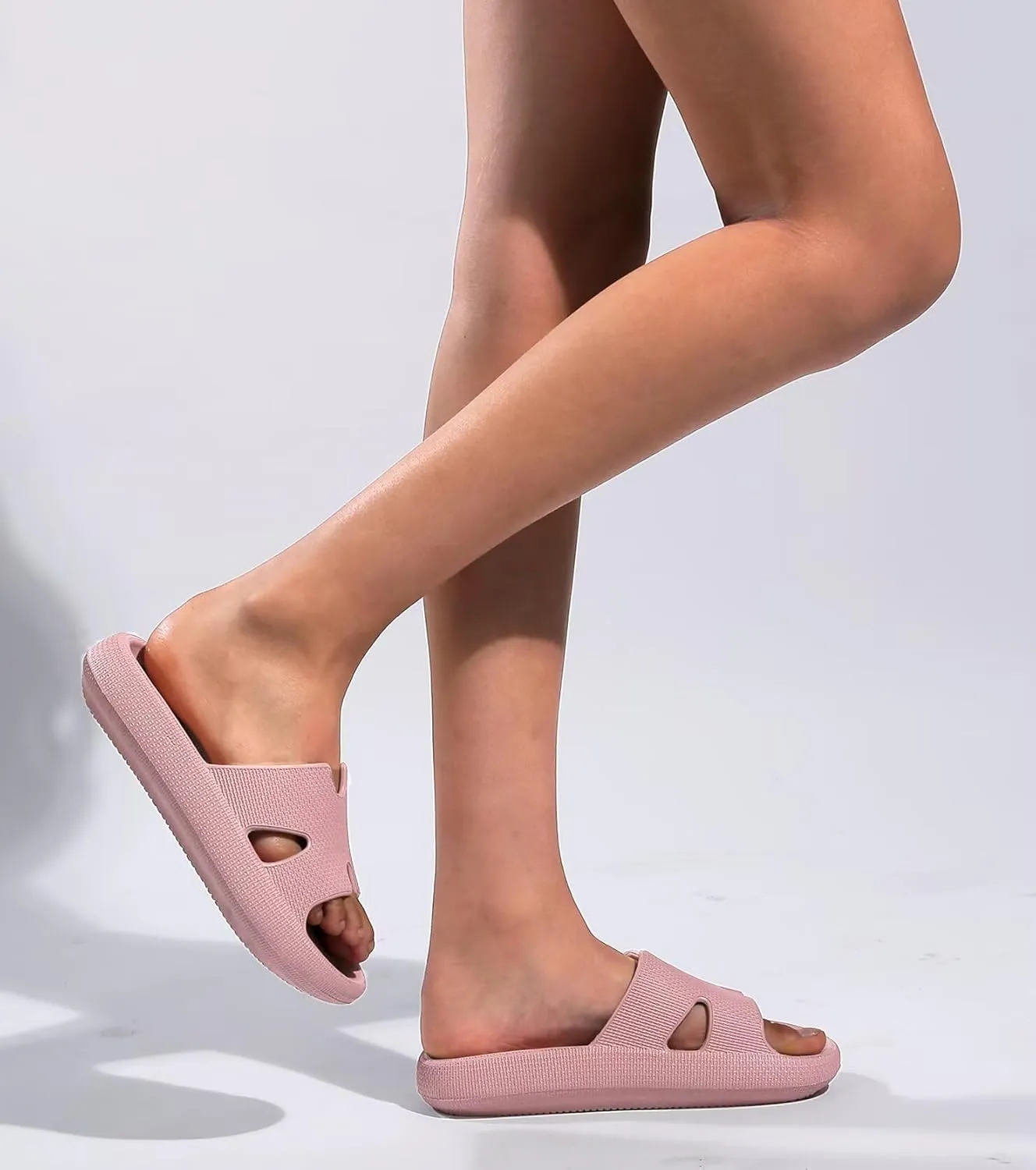 Cloud Slides for Women and Men Cushion Recovery Pillow Sandals, Memory Foam House Shower Slippers for Woman, Non-Slip Comfort Quick Drying