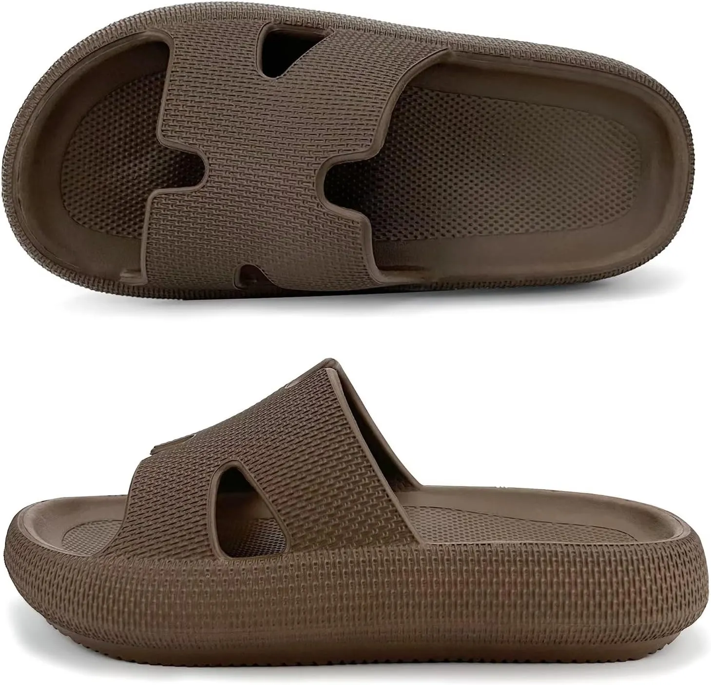 Cloud Slides for Women and Men Cushion Recovery Pillow Sandals, Memory Foam House Shower Slippers for Woman, Non-Slip Comfort Quick Drying